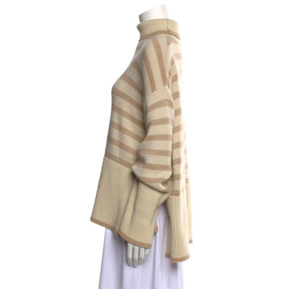 Totême Beige Striped Turtleneck - Picture 6 of 7